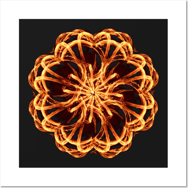 Fire Rose Wall Art by RFMDesigns